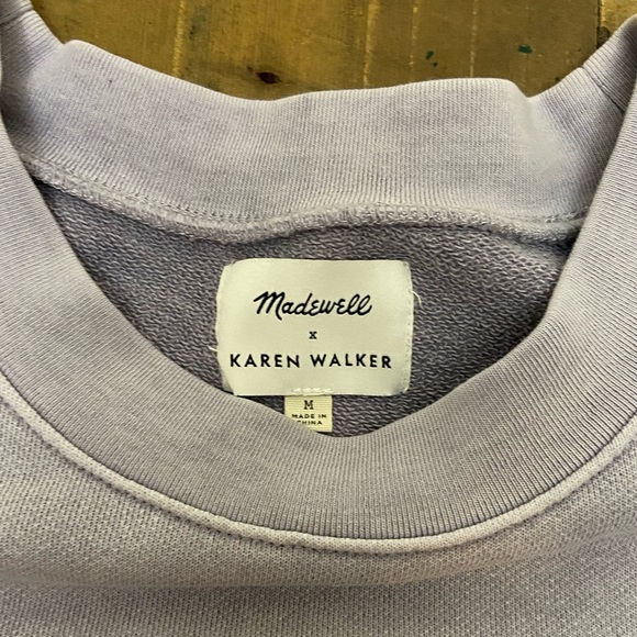 MADEWELL x KAREN WALKER Garment-Dyed Sweatshirt size Medium - Picture 14 of 15